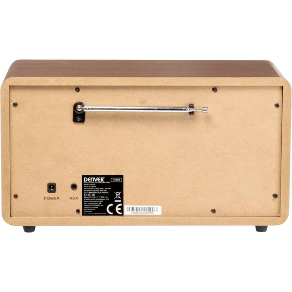 Fantastic retro DAB+/FM digital radio with Bluetooth: stylish clock radio with AUX - great sound & modern 2x5W hi-fi quality