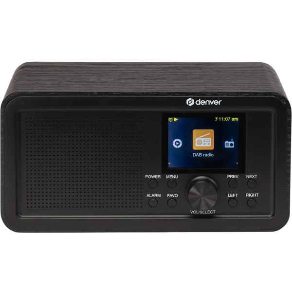 Compatta radio Internet: radio digitale DAB+, WiFi, Bluetooth 5.0, radio da cucina e sveglia – suono cristallino, 30.000 stazioni, USB-C