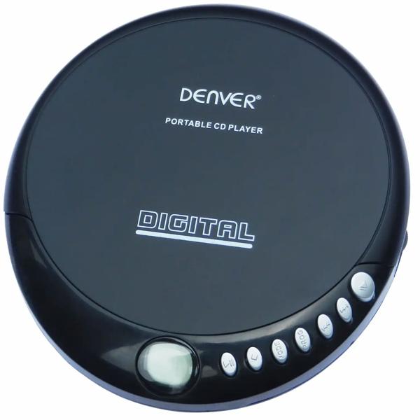 Lecteur CD portable avec syst&egrave;me anti-choc - avec &eacute;couteurs et &eacute;cran LCD - Discman compact pour vos d&eacute;placements