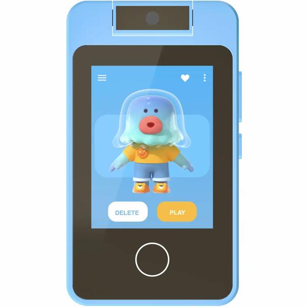 Kinder Media Player Blau, Touchscreen & drehbare 48MP Kamera: Lernspiel-Konsole & MP3/Video-Player mit erweiterbarem 128GB Speicher - Ideales Geschenk