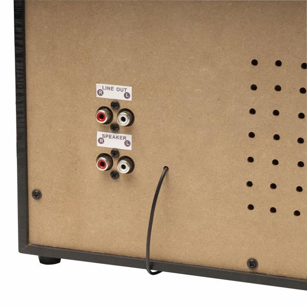 Music center DAB+ avec platine vinyle, CD, double cassette, FM – enregistrement USB : numérisation des disques, CD et cassettes – chaîne stéréo tout‑en‑un