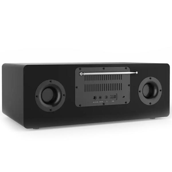 Système musical DAB+/FM avec radio internet, lecteur CD, Bluetooth, WiFi, 2x10W RMS : parfait pour le bureau, la chambre et le salon - design élégant, noir