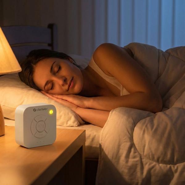 Macchina del rumore bianco – rumore bianco per un sonno e un relax calmanti – 9 suoni naturali, luce, timer, batteria 50h – aiuto ideale per addormentarsi
