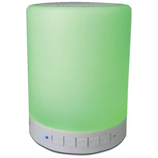 Enceinte Bluetooth 5.0 compacte : avec 7 effets lumineux LED, radio FM, emplacement pour carte microSD, kit mains libres – batterie 1200 mAh, parfaite pour les fêtes