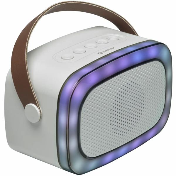 Enceinte Bluetooth 100W karaoke box avec micro et jeu de lumières LED : enceinte de fête portable, son et basses au top, AUX/USB/MicroSD – idéale pour les soirées