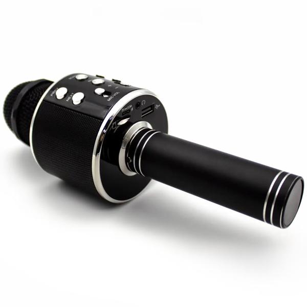 Wireless karaoke microphone with speaker – Bluetooth 5.0 for singing & party fun – great sound quality 3–4 hrs USB/AUX/MicroSD
