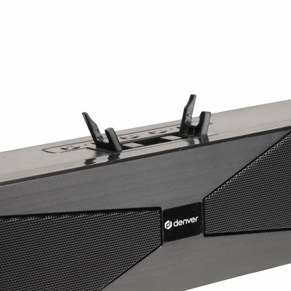 Mini barre de son Bluetooth 5.0 avec éclairage LED et support pour smartphone, parfaite pour PC/TV/gaming - éclairage LED brillant, fonction mains libres et USB/MicroSD