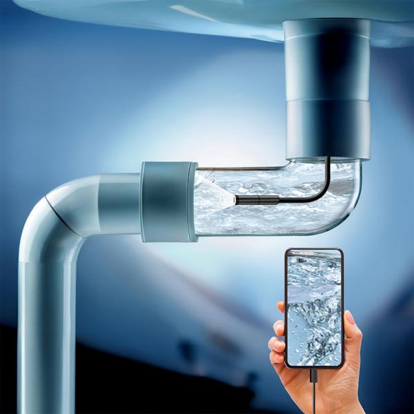 Profi USB-C Endoskopkamera 5m HD, wasserdichte Inspektionskamera, 8 LEDs dimmbar - Rohrkamera für Android & iPhone, Top-Zubehör, Plug&Play