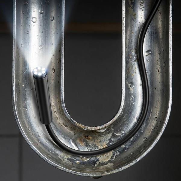 Profi USB-C Endoskopkamera 5m HD, wasserdichte Inspektionskamera, 8 LEDs dimmbar - Rohrkamera für Android & iPhone, Top-Zubehör, Plug&Play