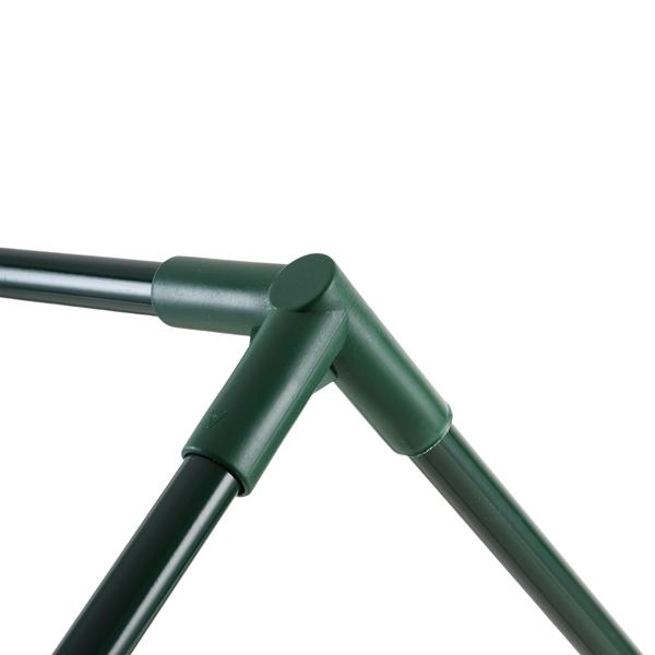 Foil greenhouse 120x60x60 cm, tomato house with A-roof, 16 mm galvanized steel, 140 g/m² PE film, UV protection & 2 windows with zipper