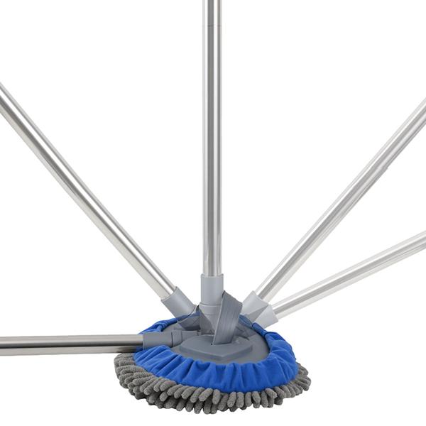 Multi‑function car mop with 160 cm telescopic pole, 180‑degree joint & 2 chenille microfibre attachments for cars, trucks, motorhomes & caravans
