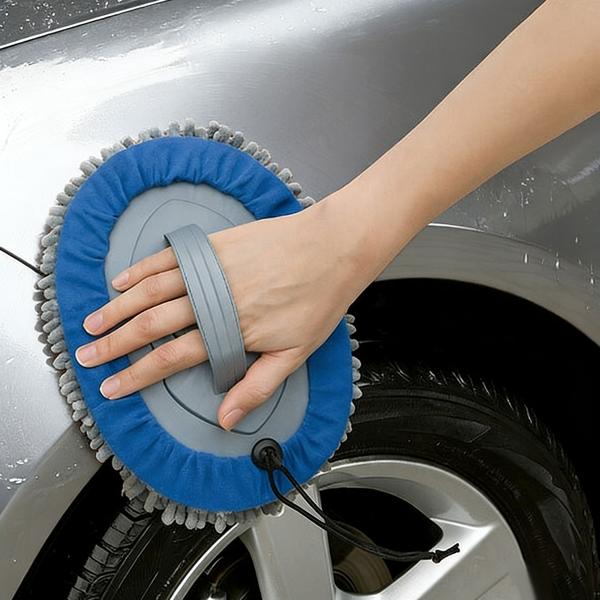 Multi‑function car mop with 160 cm telescopic pole, 180‑degree joint & 2 chenille microfibre attachments for cars, trucks, motorhomes & caravans