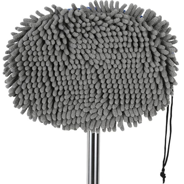 Multi‑function car mop with 160 cm telescopic pole, 180‑degree joint & 2 chenille microfibre attachments for cars, trucks, motorhomes & caravans