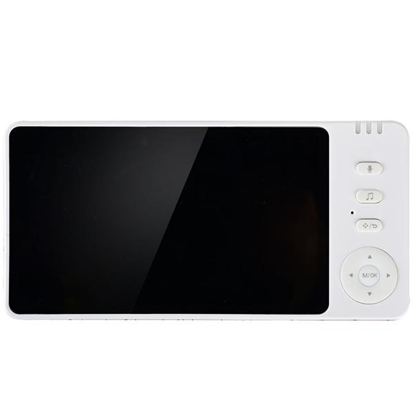 HD surveillance camera with monitor, pan & tilt: SOS wireless emergency transmitter, two-way audio, night vision – ideal for seniors