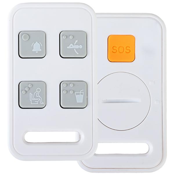 HD surveillance camera with monitor, pan & tilt: SOS wireless emergency transmitter, two-way audio, night vision – ideal for seniors