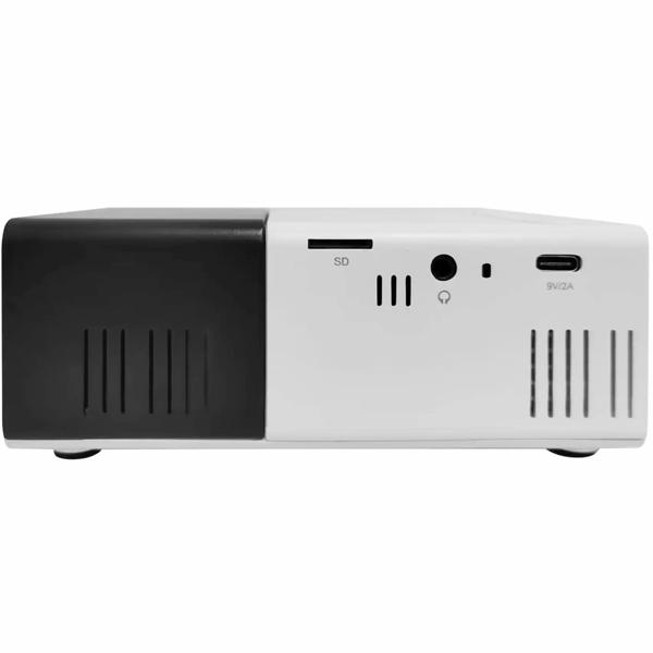 Mini Beamer Full HD: Mobiler Heimkino Projektor mit HDMI-Anschluss, inkl. HDMI-zu-USB-C-Kabel für Smartphones & Tablets, 60" Bild - Ideal für Reisen