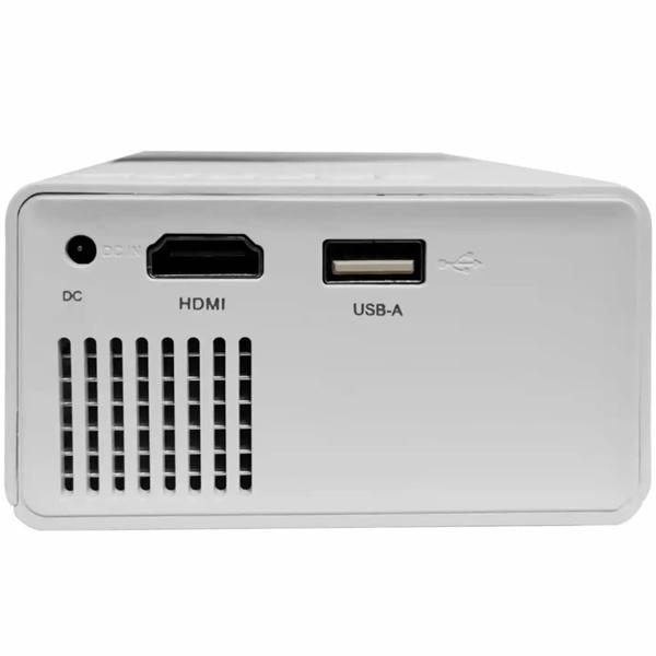 Mini Beamer Full HD: Mobiler Heimkino Projektor mit HDMI-Anschluss, inkl. HDMI-zu-USB-C-Kabel für Smartphones & Tablets, 60" Bild - Ideal für Reisen