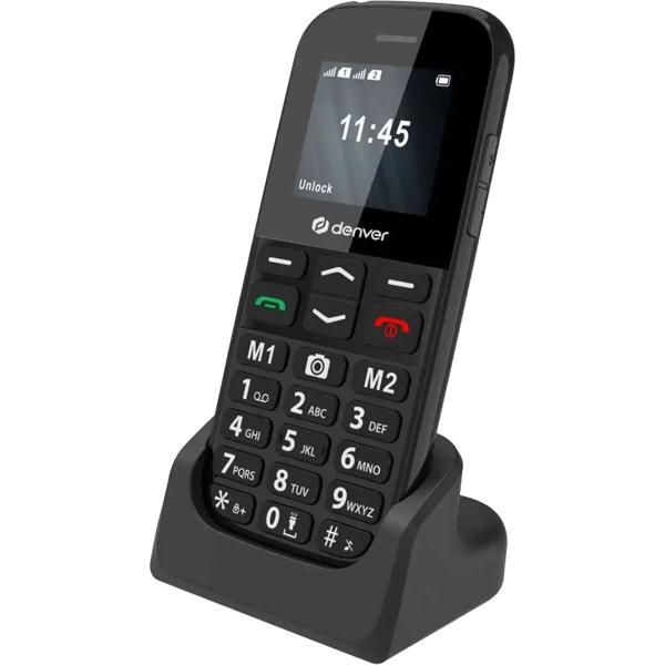 4G LTE senior mobile phone – large keys, SOS button, charging cradle, easy & safe: dual‑SIM mobile phone for seniors & pensioners