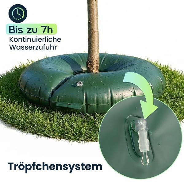 4er-Set Baumbewässerungsring je 55L für Sträucher & Bäume – Bewässerungsbeutel aus robustem PVC – UV-beständig – Stammumfang bis 30 cm-Tröpfchensystem