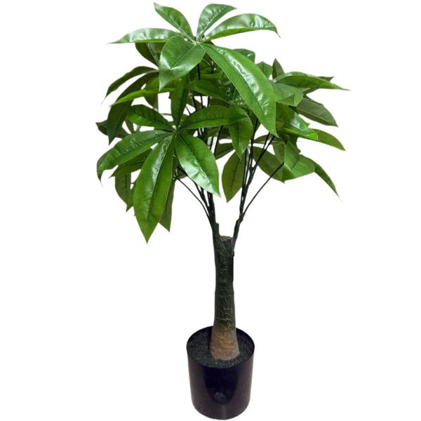 Decorative money tree artificial plant 65 cm: low-maintenance artificial tree in pot, long-lasting decorative plant for office & home