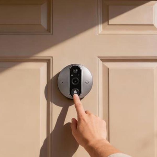 Judas de porte WiFi avec caméra, vidéo 3 MP, écran LCD 4,3“, sonnette, vision nocturne, détecteur de mouvement, interphone de porte avec audio bidirectionnel