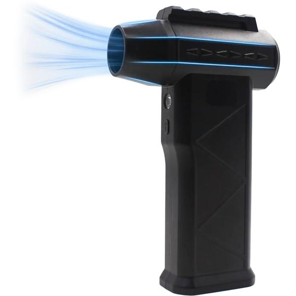 Cordless hand blower 110,000 rpm, powerful mini leaf blower with USB‑C & LED, 6000 mAh air duster dust blower for PC, car, keyboard cleaning and more