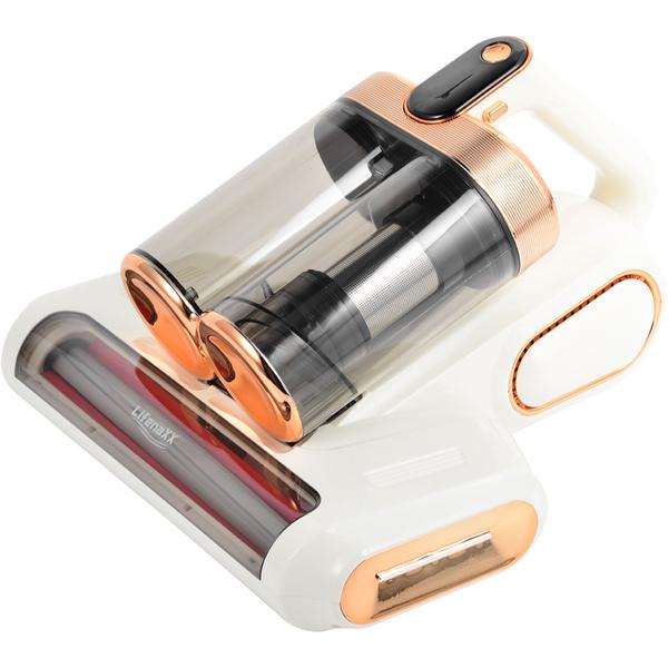 Aspirateur anti-acariens sans fil avec lumière UV-C et puissance d’aspiration 10 kPa, aspirateur à batterie contre les acariens pour matelas avec fonction de battage