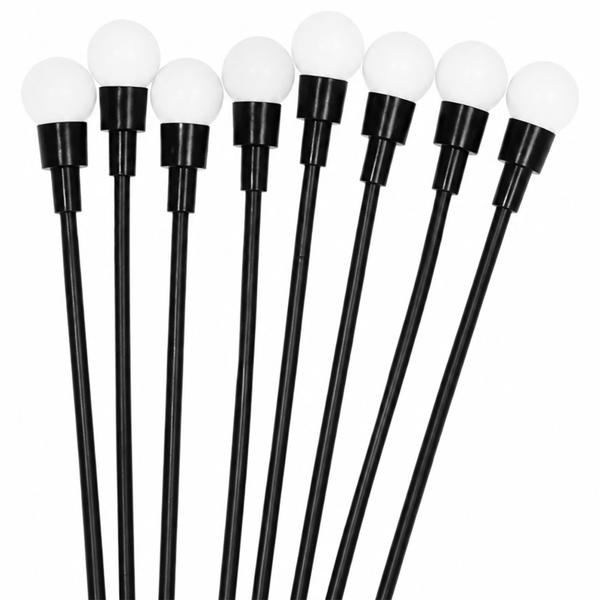 Solar firefly light for the garden: 8 movable light orbs with 2 modes, ground stake for atmospheric garden lighting, 65 cm height, weatherproof & decorative