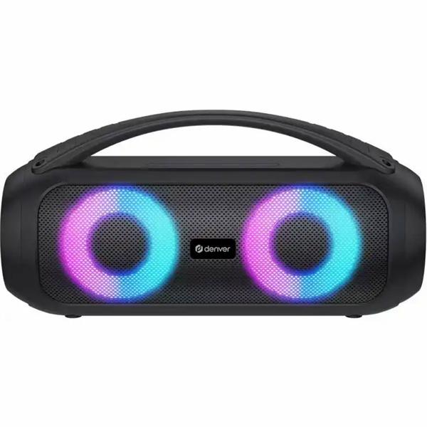Bluetooth party speaker with 2x200 W max power – IPX4 splash protection – RGB LED light – 3 EQ modes – USB/microSD/AUX – powerful battery speaker