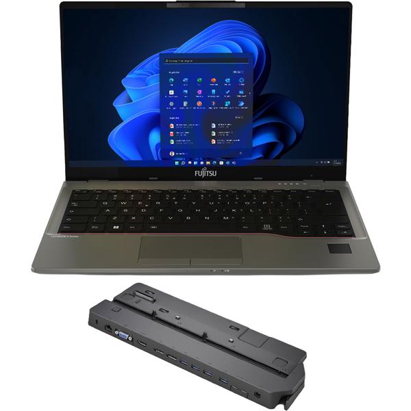 Fujitsu Lifebook U7412, 14’’ Full HD, Core i7, 16GB RAM, 512GB SSD, CH keyboard – Refurbished business laptop with docking station