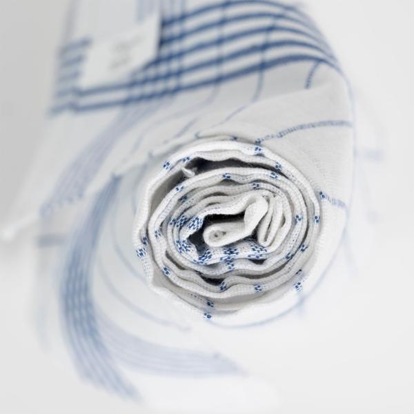 10er-Set Geschirrtücher aus 100% Baumwolle, 50x70 cm - Blau Kariert - Saugstarke Küchentücher für Haushalt & Gastro, Oeko-Tex, Premium Abtrockentücher