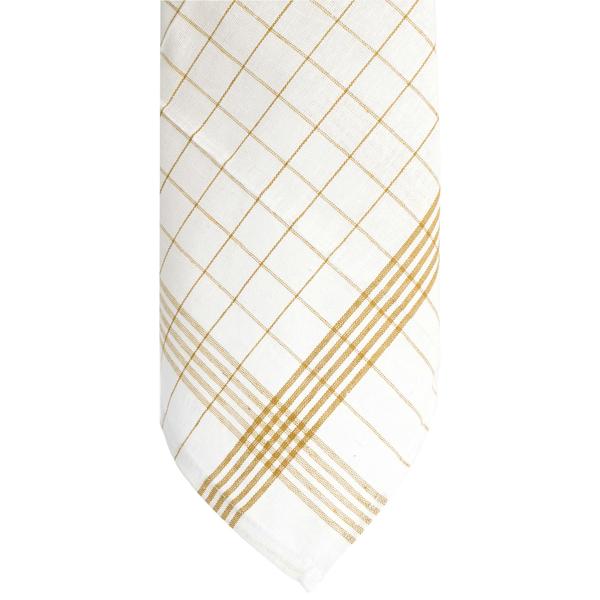 10er-Set Geschirrtücher aus 100% Baumwolle, 50x70 cm - Gelb Kariert - Saugstarke Küchentücher für Haushalt & Gastro, Oeko-Tex, Premium Abtrockentücher