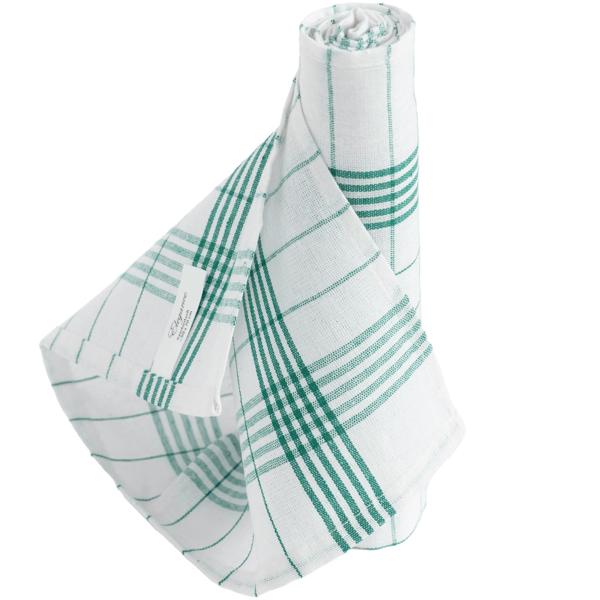 10er-Set Geschirrtücher aus 100% Baumwolle, 50x70 cm - Grün Kariert - Saugstarke Küchentücher für Haushalt & Gastro, Oeko-Tex, Premium Abtrockentücher