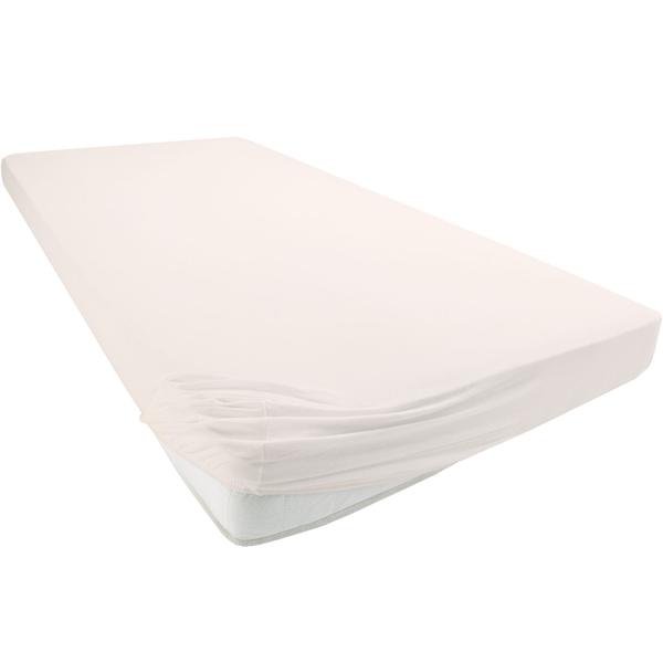 Lenzuolo coprimaterasso premium per letto boxspring e letto ad acqua - colore naturale, 140-160x220 cm - 190 g/m2 cotone/elastan - bordo alto 40 cm - Oeko-Tex - non richiede stiratura & morbido