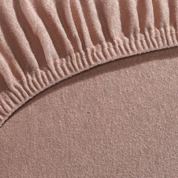 Lenzuolo elasticizzato premium per letto boxspring e letto ad acqua - nougat, 140-160x220 cm - 190 g/m² cotone/elastan - bordo 40 cm - Oeko-Tex - non stiro & morbido