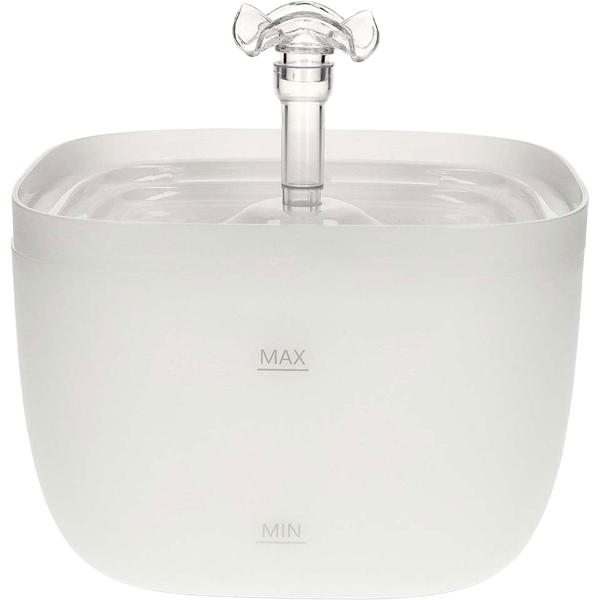 Drinking fountain for dogs & cats, 2L, ultra-quiet pump, 4-way filter, LED light, BPA-free, automatic water dispenser with 360-degree waterfall design, cat fountain