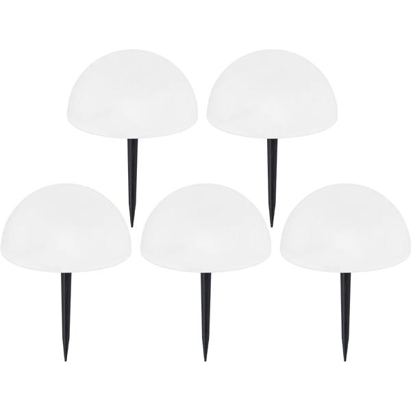 Stilvolle Solar-Leuchten im 10er-Set mit Farbwechsel und warmweissem LED-Licht - LED Solarlampen für Garten, Balkon, Terrasse & Party