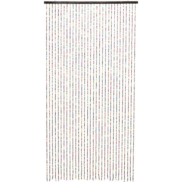 Rideau de porte 90x180 cm avec 31 bandes de perles de bambou colorées – cloison décorative pour une ambiance de vie chaleureuse – véritable accroche‑regard pour chaque passage