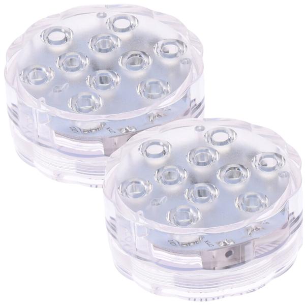 Set di 2 lampade LED per laghetto con telecomando: luce subacquea d’atmosfera con cambio di colore per giardino, piscina e fontana