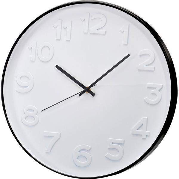 Grande horloge murale moderne 40 cm – Horloge analogique stylée avec chiffres 3D pour salon, cuisine et bureau – Horloge décorative design de haute qualité