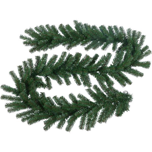 Guirlande de sapin artificielle LED 270 cm, 30 LED & minuterie – guirlande de Noël artificielle décorative pour l’extérieur & l’intérieur