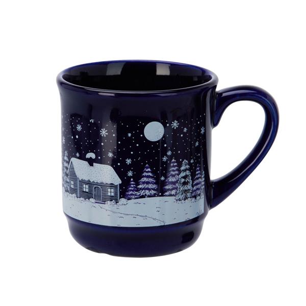 Élégant mug en grès pour vin chaud 200 ml – tasse raffinée avec repère 0,2 l – parfaite pour vin chaud, café, thé et cacao, 8 x 8,5 cm