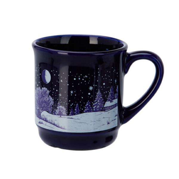 Élégant mug en grès pour vin chaud 200 ml – tasse raffinée avec repère 0,2 l – parfaite pour vin chaud, café, thé et cacao, 8 x 8,5 cm