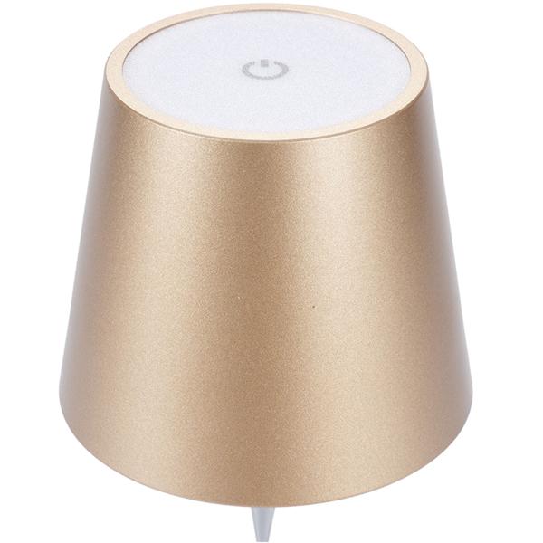 Lot de 2 élégantes lampes-bouteilles rechargeables or: dimmables – 3 couleurs de lumière: transforment les bouteilles en lumières d’ambiance – lumière pour bouteille avec abat-jour en métal