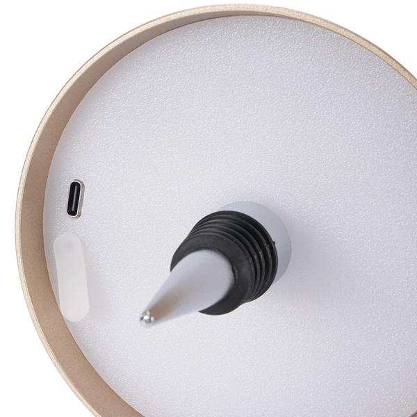 Lot de 2 élégantes lampes-bouteilles rechargeables or: dimmables – 3 couleurs de lumière: transforment les bouteilles en lumières d’ambiance – lumière pour bouteille avec abat-jour en métal