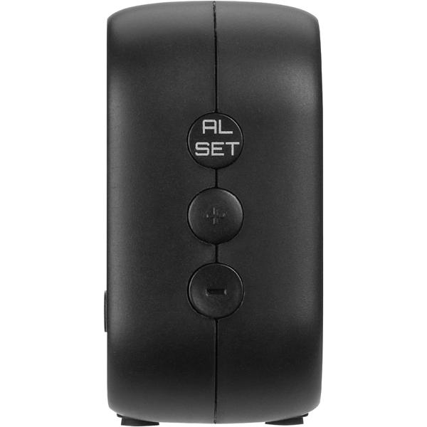 Digital alarm clock with LCD & LED display – battery table clock with light sensor & snooze – USB rechargeable – modern design for bedroom & office – 13.2 cm