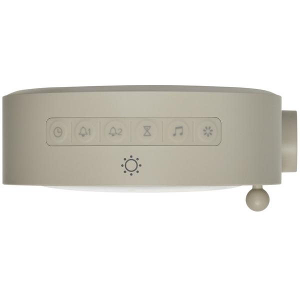 Modern digital light alarm clock with moon lamp, meteor simulation & 10 nature sounds – For gentle falling asleep, 2 alarms, 16x6.9x18.4 cm