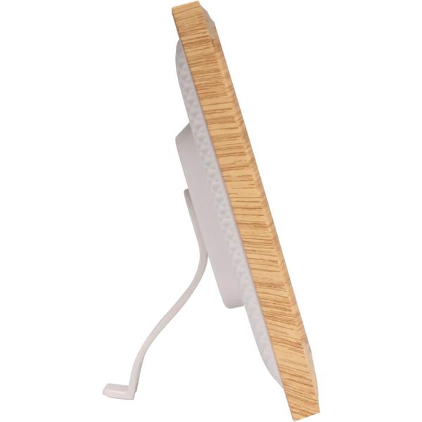 Cadre photo numérique WLAN 10,1“ avec écran tactile IPS, app Frameo et fonction vidéo, 16 Go : 3 cadres interchangeables – aspect bois, noir et blanc