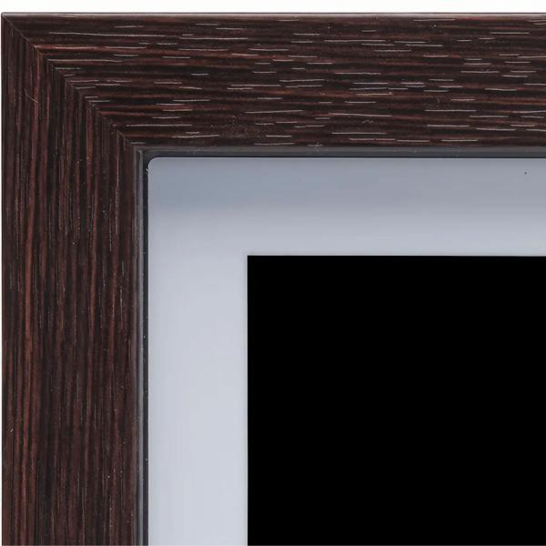 10.1“ Wi‑Fi photo frame dark MDF wood: Brilliant IPS touch display, Frameo app, 16 GB memory – share photos with family & friends