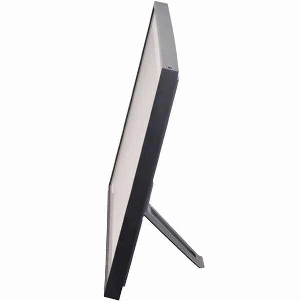 Cornice fotografica digitale 19“ HD IPS touchscreen: cornice Wi-Fi 32GB, app Frameo, funzione video - Idea regalo smart per foto, nera e moderna